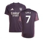 2024-2025 Arsenal Training Jersey (Aurora Black) (Saka 7)