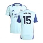 2024-2025 Arsenal Training Jersey (Clear Aqua) (McCabe 15)