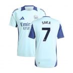 2024-2025 Arsenal Training Jersey (Clear Aqua) (Saka 7)