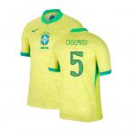 2024-2025 Brazil Home Shirt (Casemiro 5)