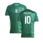 2024-2025 Italy Pre-Match Shirt (Green) (Your Name)
