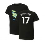 2024-2025 Man City ftblCulture Tee (Black) (De Bruyne 17)