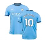 2024-2025 Man City Home Authentic Shirt (Kun Aguero 10)