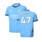 2024-2025 Man City Home Shirt (Kids) (Foden 47)