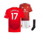 2024-2025 Man Utd Home Mini Kit (Garnacho 17)