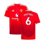 2024-2025 Man Utd Home Shirt (Kids) (Martinez 6)