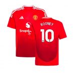 2024-2025 Man Utd Home Shirt (Kids) (Rooney 10)