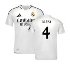 2024-2025 Real Madrid Authentic Home Shirt (Alaba 4)