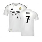 2024-2025 Real Madrid Authentic Home Shirt (Raul 7)