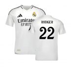 2024-2025 Real Madrid Authentic Home Shirt (Rudiger 22)