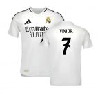 2024-2025 Real Madrid Authentic Home Shirt (Vini Jr. 7)