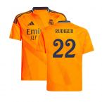 2024-2025 Real Madrid Away Shirt (Kids) (Rudiger 22)