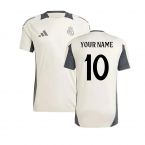 2024-2025 Real Madrid EU Training Jersey (Putty Mauve) (Your Name)