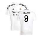 2024-2025 Real Madrid Home Shirt (Kids) (Mbappe 9)