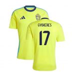 2024-2025 Sweden Home Fan Shirt (GYOKERES 17)