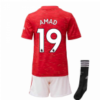 2020-2021 Man Utd Adidas Home Little Boys Mini Kit (Amad 19)