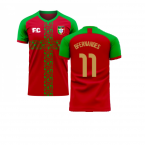 Portugal 2020-2021 Home Concept Football Kit (Fans Culture) (B Fernandes 11)