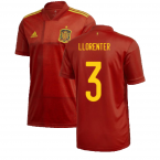 2020-2021 Spain Home Adidas Football Shirt (LLORENTE R 3)