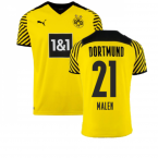 2021-2022 Borussia Dortmund Home Shirt (MALEN 21)