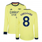 Arsenal 2021-2022 Long Sleeve Away Shirt (ODEGAARD 8)