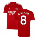 Arsenal 2021-2022 Training Shirt (Active Maroon) - Kids (ODEGAARD 8)
