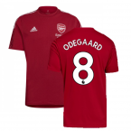 Arsenal 2021-2022 Training Tee (Active Maroon) (ODEGAARD 8)