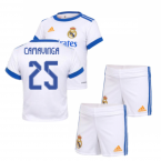 Real Madrid 2021-2022 Home Baby Kit (CAMAVINGA 25)