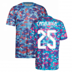 Real Madrid 2021-2022 Pre-Match Training Shirt (Pink) (CAMAVINGA 25)