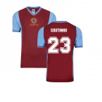 Score Draw Aston Villa 1982 Champions Of Europe Retro Football Shirt (Coutinho 23)