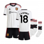 2022-2023 Man Utd Away Mini Kit (ALEX TELLES 27)