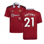 2022-2023 Man Utd Home Shirt (Kids) (ALEX TELLES 27)