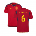 2022-2023 Spain Home Shirt (Kids) (Iniesta 6)