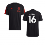 2023-2024 Man Utd Training Tee (Black) (Keane 16)