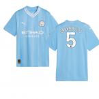 2023-2024 Man City Home Shirt (Kids) (AKANJI 25)