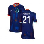 2024-2025 Netherlands Away Shirt (Kids) (F De Jong 21)
