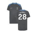 2024-2025 Tottenham Strike Dri-Fit Shirt (Dark Grey) - Kids (Bentancur 30)