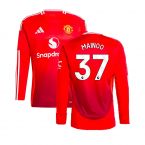 2024-2025 Man Utd Long Sleeve Home Shirt (Antony 21)