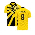 Al-Ittihad 2021-2022 Home Concept Football Kit (Libero) - Kids (Long Sleeve) (Benzema 9)