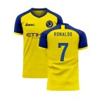 Al-Nassr 2020-2021 Home Concept Football Kit (Libero) - Kids (Long Sleeve) (Ronaldo 7)