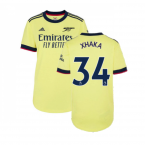 Arsenal 2021-2022 Away Shirt (Ladies) (XHAKA 34)