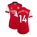 Arsenal 2021-2022 Home Shirt (Ladies) (AUBAMEYANG 14)