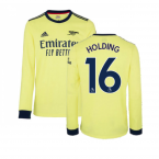 Arsenal 2021-2022 Long Sleeve Away Shirt (HOLDING 16)
