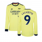 Arsenal 2021-2022 Long Sleeve Away Shirt (LACAZETTE 9)