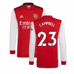 Arsenal 2021-2022 Long Sleeve Home Shirt (CAMPBELL 23)
