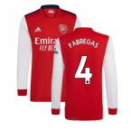 Arsenal 2021-2022 Long Sleeve Home Shirt (FABREGAS 4)