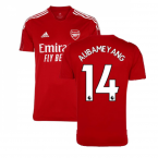 Arsenal 2021-2022 Training Shirt (Active Maroon) - Kids (AUBAMEYANG 14)