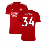 Arsenal 2021-2022 Training Shirt (Active Maroon) - Kids (XHAKA 34)