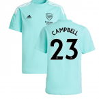 Arsenal 2021-2022 Training Tee (Acid Mint) (CAMPBELL 23)