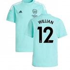 Arsenal 2021-2022 Training Tee (Acid Mint) (WILLIAN 12)