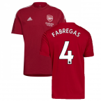 Arsenal 2021-2022 Training Tee (Active Maroon) (FABREGAS 4)